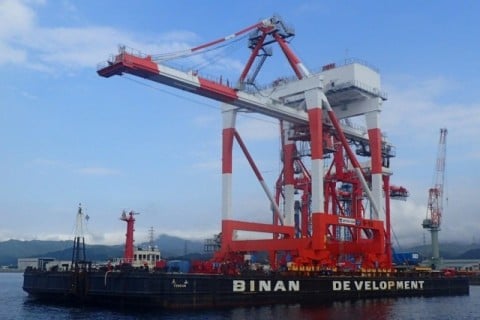 TENZAN container crane transportation